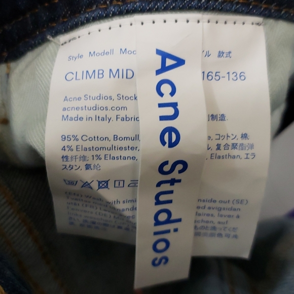 Nwt! Acne Jeans - Picture 5 of 7